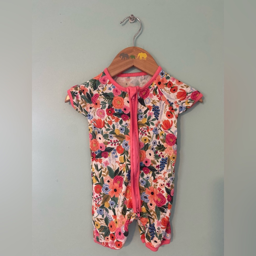 Miozing bamboo floral shortie pajamas